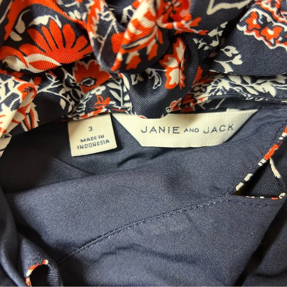 Janie and Jack Girls Floral Paisley Jumpsuit Jumper Sleeveless Sz 3 - Picture 7 of 13